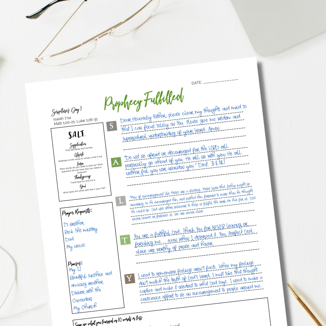 Resurrection S.A.L.T. Method Bible Study Printable Journal