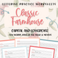 Classic Farmhouse: Hand Lettering Bundle