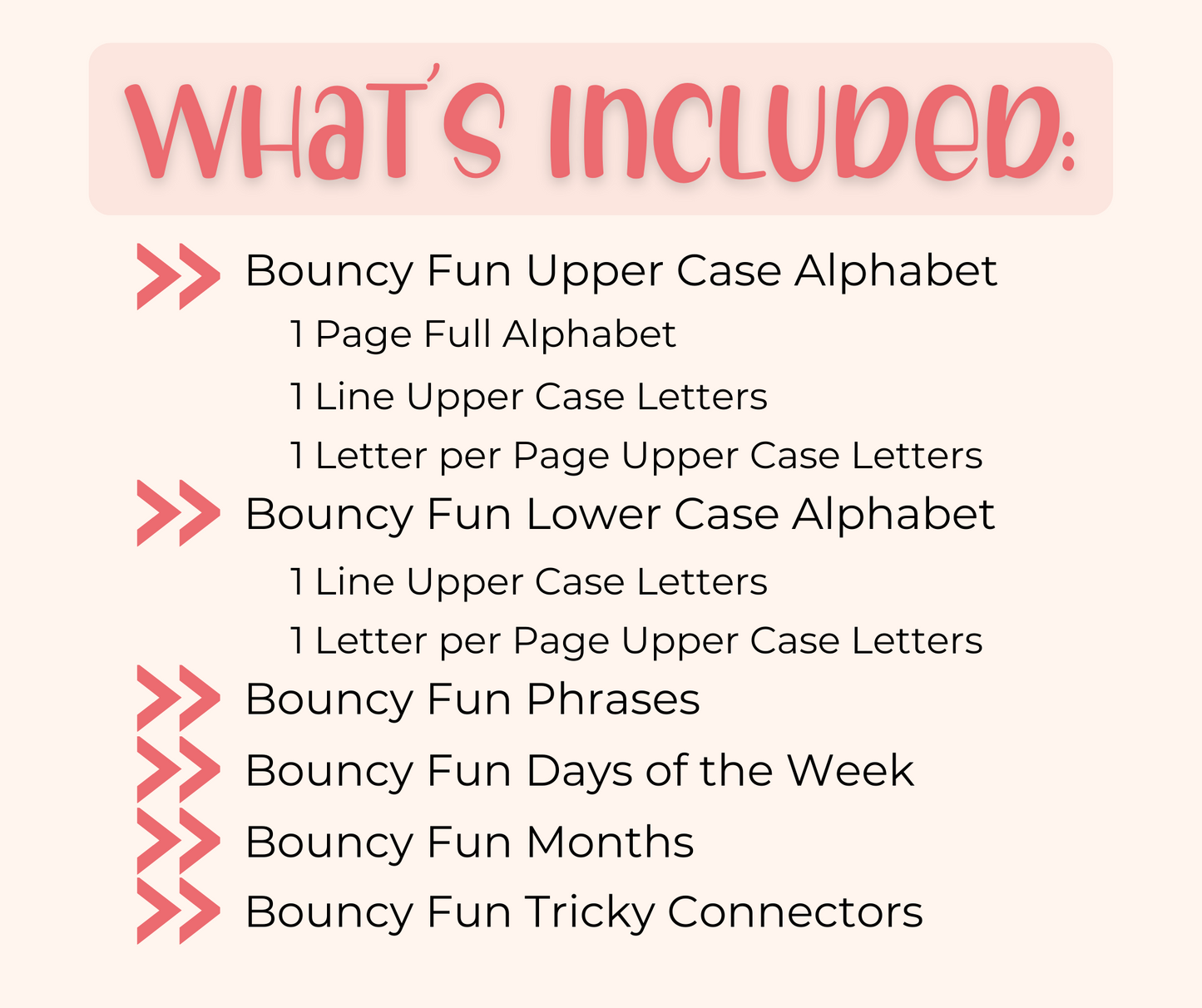 BOUNCY FUN: Hand Lettering Bundle