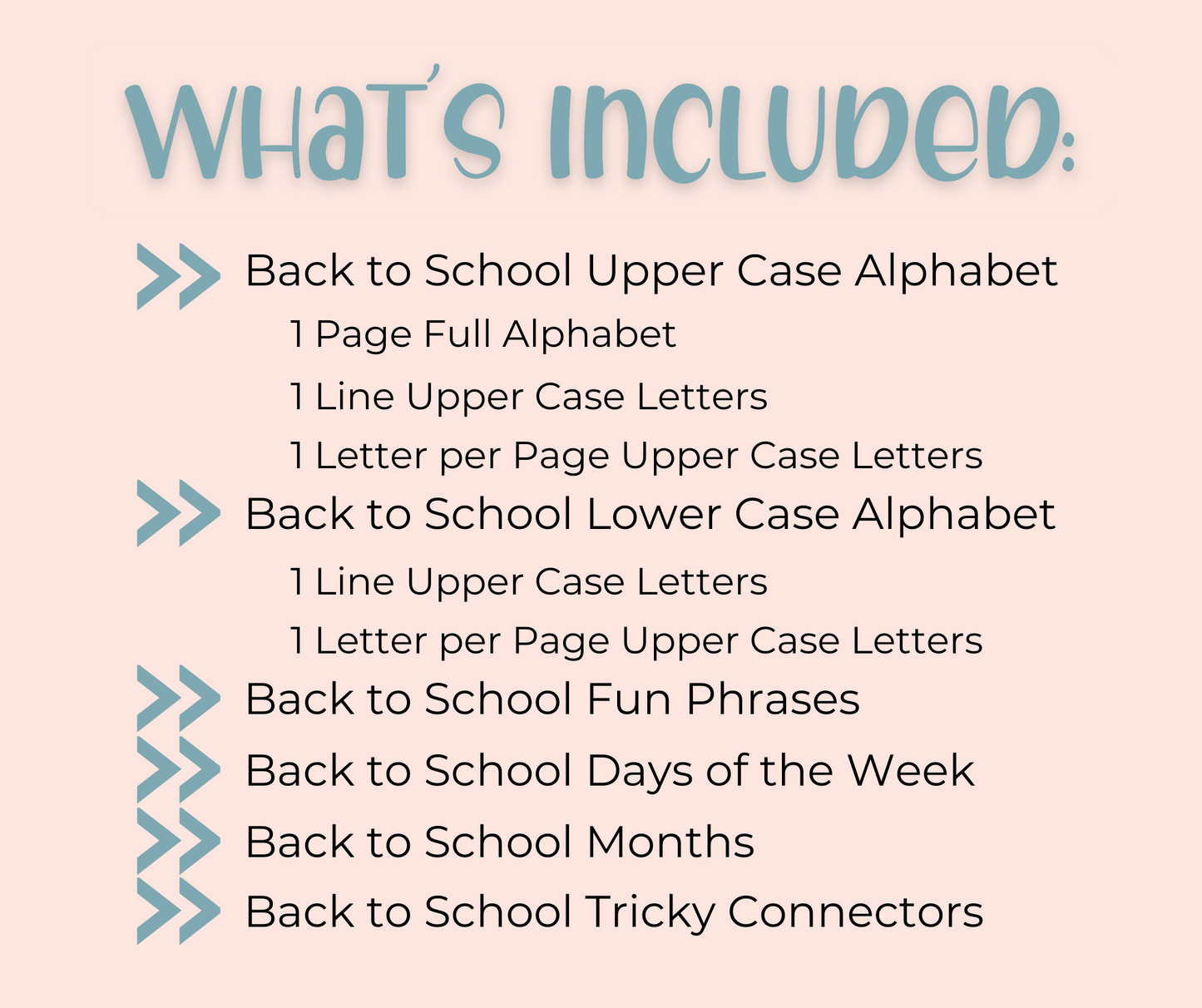 Back To School Monoline Hand Lettering Bundle