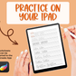 Fall Words Hand Lettering Worksheets
