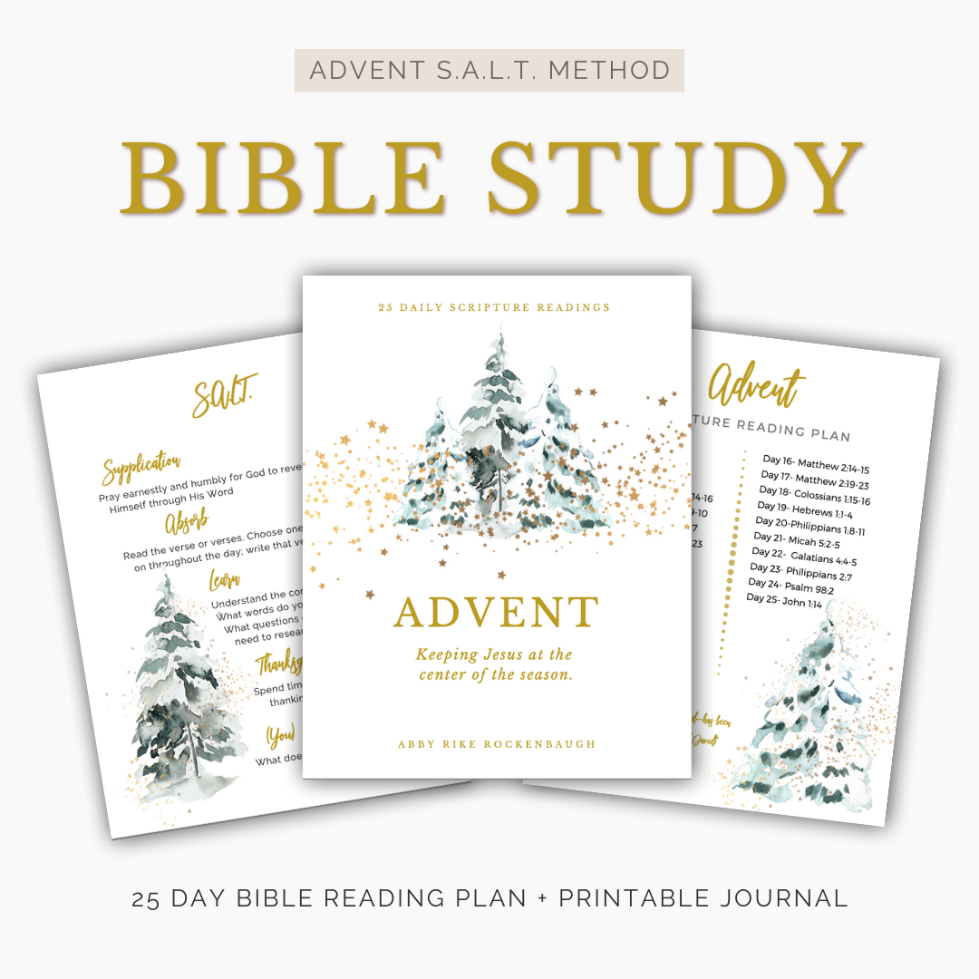 Advent S.A.L.T. Method Bible Study Printable Journal