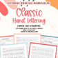 Classic Hand Lettering: Hand Lettering Bundle