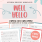Well Hello Large Print All Caps Hand Lettering Bundle