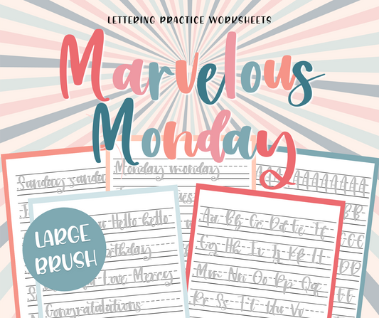 Marvelous Monday Hand Lettering Bundle