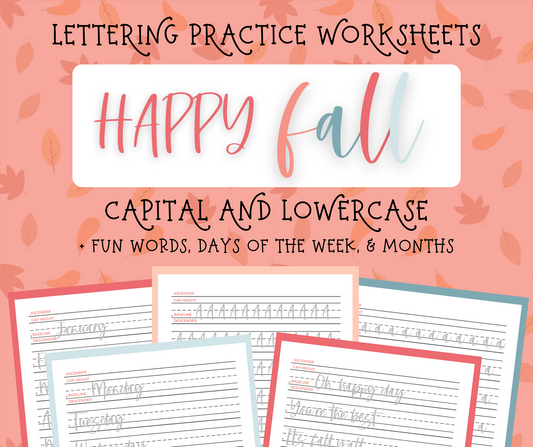 Happy Fall Hand Lettering Bundle