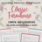 Classic Farmhouse: Hand Lettering Bundle